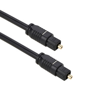 LCB-87 noir 1.5m câble Audio TOSLINK mâle TOSLINK mâle conducteur en cuivre pur fibre optique veste en Nylon prise Audio 3.5mm - Product Image 2