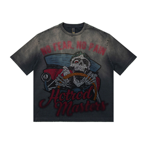 เสื้อยืดผ้าฝ้ายผ้า100% ฮิปฮอปผ้าคอตตอนผ้าพลัสไซส์ออกแบบได้ตามที่ต้องการ - Product Image 1