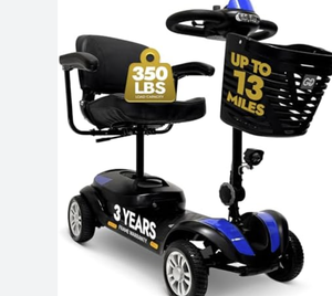 Z-4ไฟฟ้าสำหรับผู้สูงอายุน้ำหนัก350ปอนด์สีฟ้าอ่อน - Product Image 2