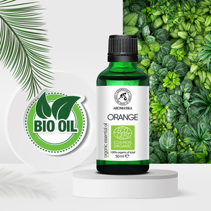 Huile Essentielle d'Orange Bio Aromatika 50ml Certifiée ECOCERT COSMOS Pressée à Froid Citrus Sinensis Huile d'Aromathérapie Bio Douce - Product Image 3