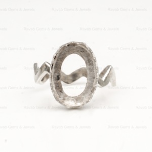Best Selling Sterling Solid Silver 8x10mm Oval Shape Thunder Band Semi Mount <b>Blank</b> Bezel Set <b>Ring</b> Good for Gemstone and Resin - Product Image 2