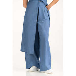 Pantalones Casuales de Pierna Ancha y Cintura Media, Tela Oxford Transpirable, WM-TRC-SS25-221, Corte Regular - Product Image 3