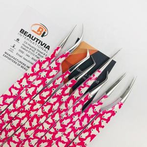 Wholesale Private Label Sustainable Steel False <b>Eyelash</b> <b>Applicator</b> with Pointed Tip Lash <b>Applicator</b> - Product Image 2