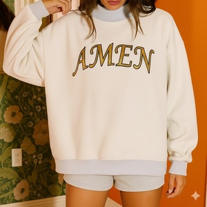 Sudadera Personalizada de Invierno para Mujer, Talla Grande, Cuello Alto Simulado, con Logotipo Frontal, Tejido de Poliéster/Algodón - Product Image 5