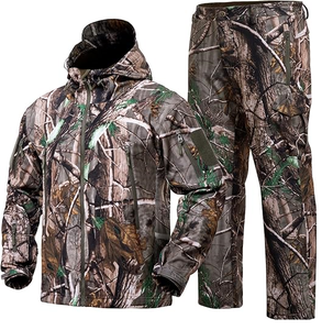 Ropa de Caza para Hombre, Chaqueta de Caza Compatible con Correa de Seguridad, Pantalones con Forro Polar, Silenciosa, Cálida y Resistente al Agua - Product Image 6