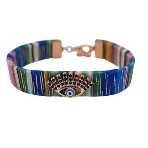 Charme de mode en forme d'œil pour bracelet Tissu élégant Design mauvais œil - Product Image 1