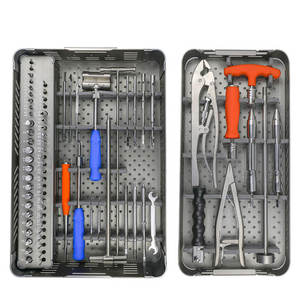 Juego de Instrumentos Manual Reutilizable para Reemplazo Total de Articulación de Rodilla, Juego de Instrumentos Femorales para Articulación de Cadera y Rodilla, Acero Inoxidable Estándar - Product Image 6