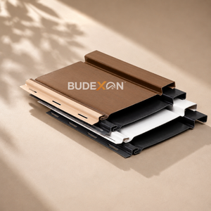 Revestimiento de Pared Exterior Vertical Impermeable de PVC con Diseño Moderno, Colores Personalizados y Aspecto de Madera para Villas y Cabañas - Product Image 2