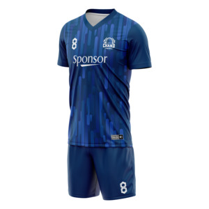 ชุดฟุตบอลคอกลมผู้ชาย คุณภาพสูง 100% โพลีเอสเตอร์ ระบายอากาศได้ดี น้ำหนักเบา ปรับแต่งได้ สไตล์ใหม่ ขายส่ง ราคาพิเศษ - Product Image 4