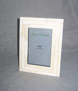 Cadre photo en MDF avec finition antique et design en os pour la vente en gros à des fins décoratives, cadres en bois à vendre en vrac - Product Image 1