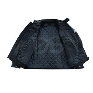 Chaqueta de Motocicleta de Piel de Vaca con Protecciones para Hombros y Codos, Ligera y Transpirable para una Conducción Segura - Product Image 4