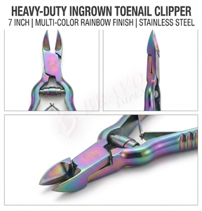 Professional Heavy Duty <b>Nail</b> Nipper Stainless Steel <b>Nail</b> Nipper Rainbow Finish Strong Cut Manicure Pedicure <b>Tool</b> - Product Image 5