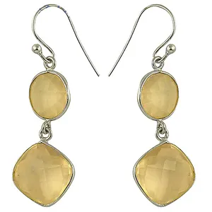 Plata 925 # Moda #   Pendientes de Citrino para Uso Diario - Product Image 3