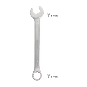 Chiave Combinata Plus 6x6 in Acciaio al Cromo Vanadio. DIN3113 - Product Image 2