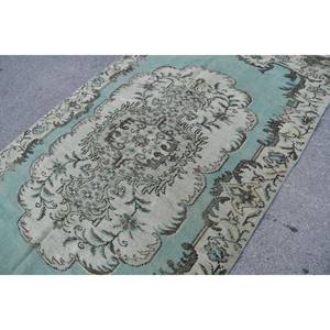 Alfombra turca clásica Vintage de 5,7x9,5 pies, verde, Beige, área grande, lana, látex, retazos rectangulares para pasillo, abstracto para habitación - Product Image 5