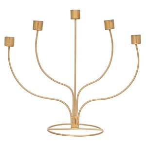 Modern Design Metal in Iron Gold Finishing Candle Holder High Quality Handmade Candlestick Stand for Dinning <b>Table</b> Candle Mold - Product Image 1