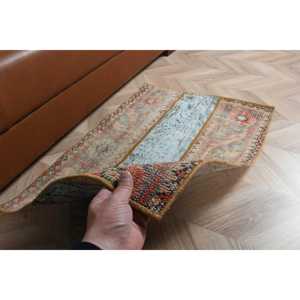 พรมขนาด 1.9x2.8 ฟุต, พรมตุรกี, พรมเปอร์เซียขนสัตว์สีน้ำตาลวินเทจ - Product Image 5