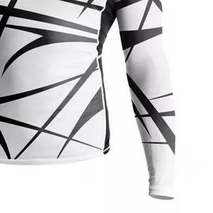 Vente en gros de vêtements de sport BJJ Rash Guard 100% coton respirant léger de haute qualité imprimé personnalisé sublimé pour hommes - Product Image 4