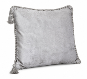 Housse de coussin décorative noire en jacquard patchwork brodée avec fermeture éclair - Product Image 5
