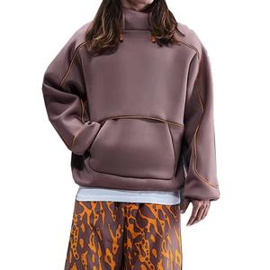 Conjunto de Sudadera con Capucha Personalizada para Hombre, Tejido Deportivo, 100% Algodón, Transpirable, con Parches de Malla - Product Image 2