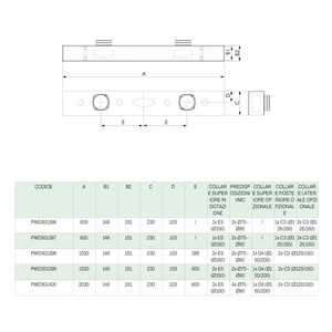 Système Tecnosystemi pour climatiseur, plénum isolé abaissé avec raccordement supérieur pour diffuseur linéaire à 3 fentes - Product Image 3