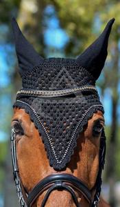 Best Quality Grey Horse Ear <b>Bonnet</b> Equestrian Product Horse Fly Veils Horse Ear Net <b>Bonnets</b> - Product Image 6