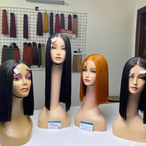 CHAUDE!!! CHAUDE!!! CHAUDE!!! Cheveux vietnamiens bruts toutes couleurs os droit avant de lacet perruques cheveux pour les femmes noires nigérian - Product Image 6