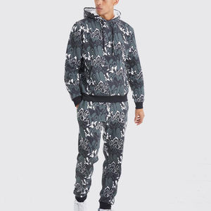 ชุดวอร์มผ้าฝ้าย100% สีเทามีฮู้ดสำหรับผู้ชายชุดวิ่งออกกำลังกายระบายอากาศได้ดีโลโก้ตามสั่งสำหรับฤดูหนาวเป็นมิตรกับสิ่งแวดล้อม - Product Image 1