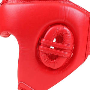 Noir à la mode couverture complète MMA entraînement aux arts martiaux protège-tête en cuir de haute qualité avec conception respirante de sécurité Logo personnalisé - Product Image 5