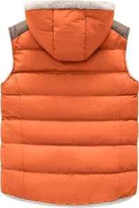 Chaleco Acolchado de Invierno para Hombre, Estilo Casual, Grueso, con Cremallera, Transpirable, de Secado Rápido, con Capucha, Color Sólido, Servicio OEM - Product Image 2