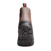 Chaussures de sécurité d'hiver personnalisées pour le soudage, bottes de travail à embout d'acier avec matériau anti-perforation en cuir + PU pour hommes - Pakistan