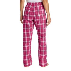 Pantalon de pyjama en flanelle fuchsia foncé à carreaux pour femmes-Bas de vêtements de nuit doux et confortables pour des vêtements de nuit confortables et relaxants - Product Image 3