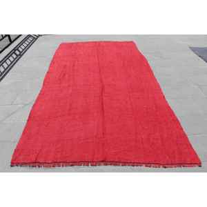 Alfombra Grande Vintage de 5.5x10.2 pies (169x310 cm), Alfombra Turca Roja del Suroeste - Product Image 1