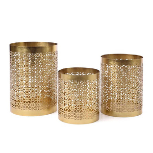 Candelabro de latón personalizado, elegante soporte de pilar para decoración navideña del hogar para cena con velas, tarros de velas de Metal - Product Image 2