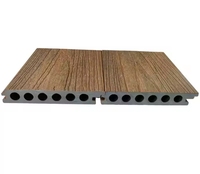 Vente en gros de plancher de terrasse extérieur de style sans lacune terrasse en bois composite WPC résistant aux intempéries.