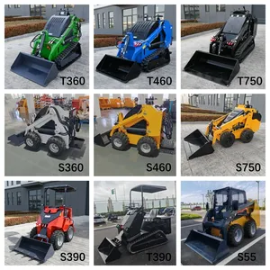 イノヴィディーゼルスキッドステアミニトラックローダーEPA準拠400KG積載量フォレストマルチャー芝生ホイールローダーポンプエンジンギアボックス - Product Image 6