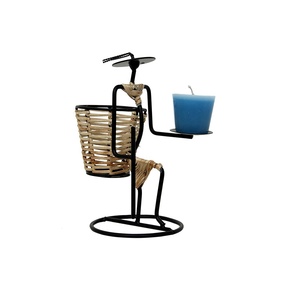 Décoration de ferme, cadre en fil métallique, sculpture de bougeoir pour femme, porte-bougie pour la décoration de la maison, design personnalisé, cheminée - Product Image 3