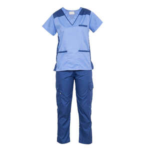 Ensembles d'uniformes de salon de beauté de clinique d'hôpital OEM dames stretch infirmière gommages médicaux ensemble haut et pantalon ensembles de gommages pour femmes - Product Image 1