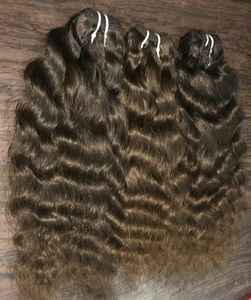 Vente chaude Double Drawn Extensions de Cheveux 100% Vierge Cuticule Aligné Remy Cheveux Humains Vraies Extensions de Trame - Product Image 5