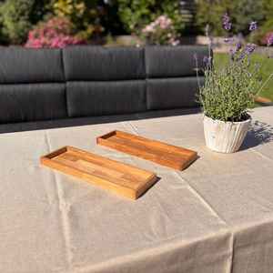 Bandeja de madera multifuncional ecológica de gran venta para café leche postre pastel queso fruta aperitivos para niños - Product Image 1