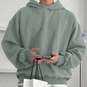 Sweat à capuche épais et lourd pour homme, brodé, à épaules tombantes, 500 GSM, avec logo personnalisé, coupe oversize - Product Image 3