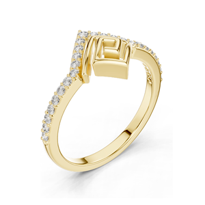 Bague pour femme en diamant de culture 0,232 CT, clarté VVS-VS, or 18 carats, 14 carats, 10 carats et argent 925, or rose, or jaune, or blanc - Product Image 5