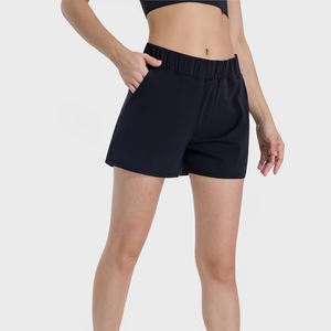 Mayorista Personalizado Tallaje Grande Mujeres Bambú Spandex Algodón Negro Blanco Yoga Shorts Cintura Alta Biker Shorts - Product Image 4