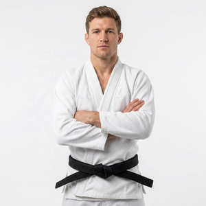 Kimono BJJ Unisexe 450 GSM en Coton Respirant et Durable – Tenue d'Entraînement d'Arts Martiaux Jiu-Jitsu Brésilien – Ensemble Haut de Gamme Best-Seller - Product Image 1