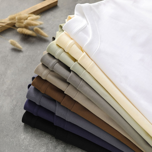 T-shirt d'été pour hommes 100% coton blanc col rond manches courtes logo personnalisé extérieur respirant T-shirt absorbant la sueur vente en gros - Product Image 6