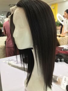 Hot Trend Vietnam Remy Pelucas de cabello Frente de encaje recto negro natural para mujeres negras - Product Image 5