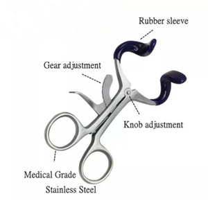 Retractor Bucal Manual de Alta Calidad para Odontología, Abridor de Boca Intraoral, Separador de Mejillas y Labios, Instrumento Quirúrgico con Empuñadura Acolchada, Certificado CE, para Técnicos de Endodoncia - Product Image 3