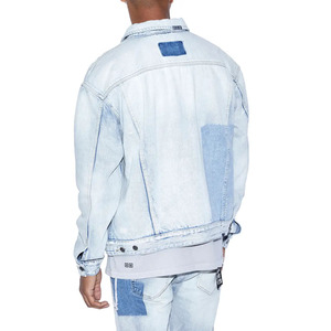 Venta al por mayor de fábrica, Chaquetas vaqueras de manga larga con botones, Chaquetas vaqueras de hombre, Chaquetas vaqueras de hombre con logotipo personalizable - Product Image 2