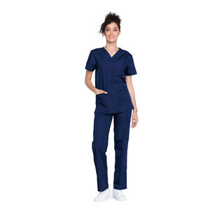 Uniforme d'infirmière en gros pour femme, couleur bleu marine, coton et polyester à séchage rapide, costume de médecin pour usage médical à l'hôpital - Product Image 1