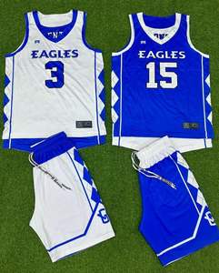 Uniformes de basket-ball en polyester 100% personnalisés Conception respirante pour équipes et joueurs Uniformes de sublimation - Product Image 4